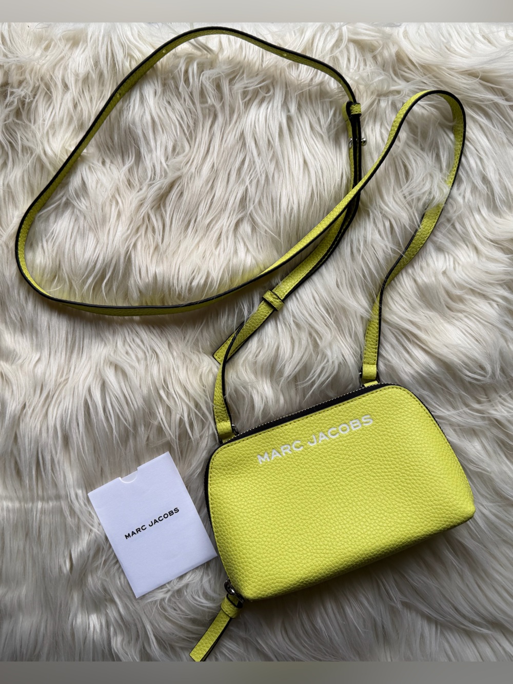 NWT!! Marc Jacobs Neon Pebbled Leather Crossbody Bag